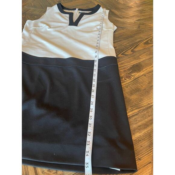 Tahari Arthur S Levine Black White Dress A-Line Women 14 Wedding Event Career - Picture 5 of 7